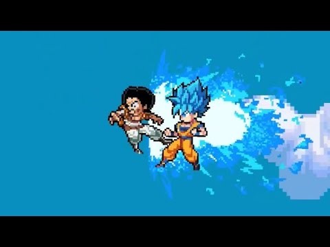Goku (super saiyan blue) vs mr.satan/hercule | power warriors
