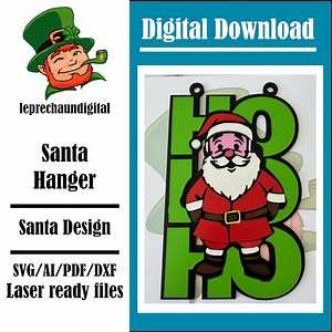 HO HO HO Signs - Father Christmas Sign - Christmas - Laser Ready File - Glowforge and Other Lasers - Etsy Australia