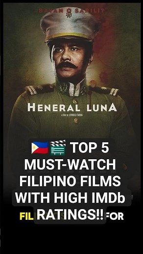 🇵🇭🎬 TOP 5 MUST-WATCH FILIPINO FILMS WITH HIGH IMDb RATINGS!!