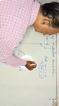 Graph of modulus function.