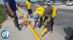 5.6K views · 119 reactions | The Portmore Municipal Corporation's #LabourDay2022 project includes painting the sidewalks along George Lee Boulevard adjacent to Passagefort in St Catherine. | Jamaica Gleaner | Facebook