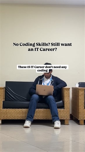 ᴺᵃⁿᵈᵃⁿ ˢⁱⁿᵍʰ 🖤 on Instagram: "Don’t know coding but still want to work in IT? 🤔💻 These 15 tech roles don’t require coding skills 👇 • Cybersecurity Analyst 🔐 Security logs, risk, compliance • UI/UX Designer 🎨 Figma, wireframes, user research • Cloud Support Associate ☁️ AWS, Azure, monitoring • IT Recruiter / Tech HR 👥 Hiring, screening, interviews • Business Analyst 📊 Requirements, documentation, data • System Administrator 🖥️ Servers, OS, maintenance • Digital Marketing (Tech) 📈 SEO,