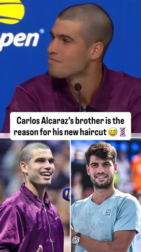 10K views · 61 reactions | Alcaraz took his new look in stride  #tennis #tennisplayer #usopen | Yahoo Sports | Facebook