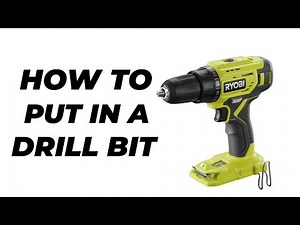 How to Install a Drill Bit in Ryobi's Drill