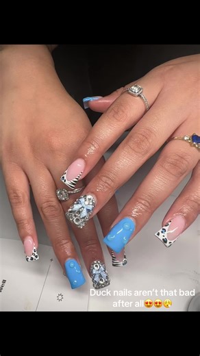 Duck nails😍😍😍 #nailsmke #nailsoftiktok #ducknails