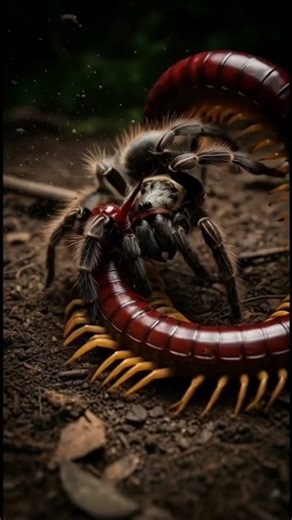 Giant Centipede vs Tarantula — Only One Survives