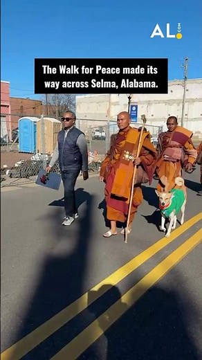 These monks are walking 2300 miles across the nation