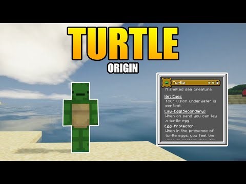 Minecraft Origins Mod: Custom Turtle Origin Datapack!
