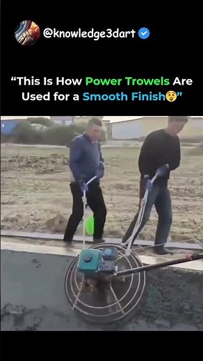 This Is How Power Trowels Are Used for a Smooth Finish😲