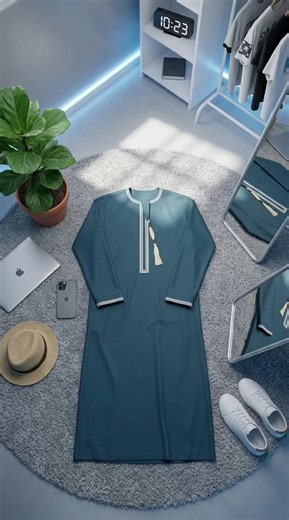 New in stock, solid color, round-neck, embroidered, fringed Oman robe#islamic #Muslim #robe #saudiarabia #clothing