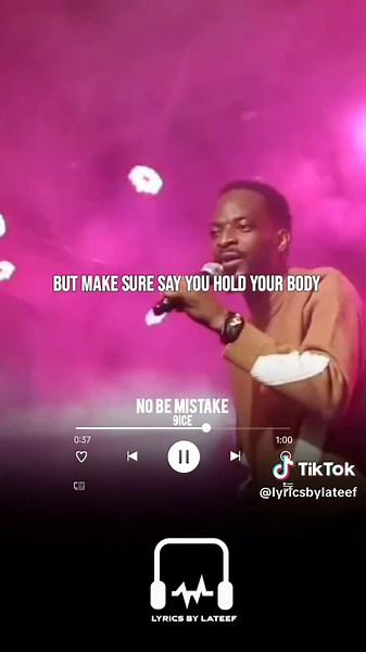 No Be Mistake - 9ice Lyrics and Live Performance