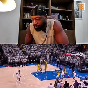 Dwyane Wade’s reaction to Tyrese Haliburton’s game-winner, jumped out of his seat like a proud dad! 🏀🔥 | Full Court