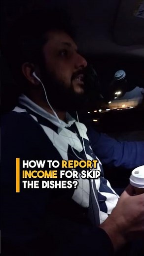 How to File Skip The Dishes Driver Taxes in Canada and Tax Filing Tips #skipthedishes #taxes #shorts