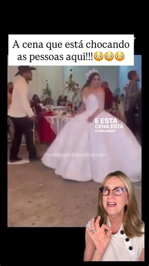 Karla Schwengber on Instagram: "Tem cenas que deixam a internet em choque 💫 Esse casal de noivos está dançando, tudo parece leve e feliz… até que surge a mãe do noivo. A sogra. ⚜️ Agora repare bem no gesto dela na barra do vestido da nora. Não é só um detalhe — é um ato que comunica algo muito maior ✨ O que leva uma pessoa a agir assim em um momento tão simbólico? Falta de limites? Ciúme? Controle? Ou algo que vai muito além do vestido? 🌟 A roupa fala. Os gestos também. E, muitas vezes, dizem 