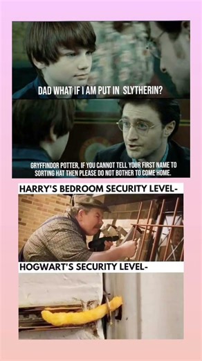 Slytherin Joke 😂 + Hogwarts Security Be Like 💀 | Harry Potter Meme #harrypotter #hogwarts #shorts