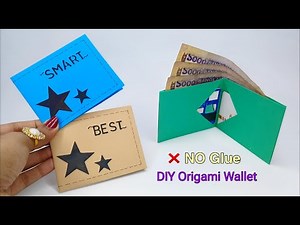 No Glue! Amazing Origami Paper Wallet | Easy DIY from A4 Sheet|Easy Origami Craft for Beginners