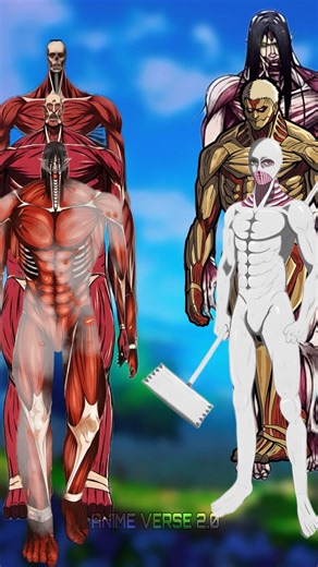 Bertholdt,Eren & Armin Colossal Titan Vs All Titans #comparison #shorts #aot