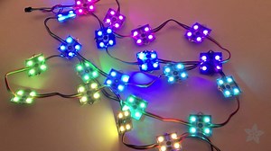 NEW PRODUCT – 36mm Square 12V Digital RGB LED Pixels (Strand of 20) [WS2801]