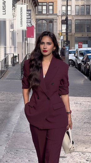 🧿 Chryssa Handis 🧿 on Instagram: "Modesty is more than just clothes, it’s guarding your heart and protecting your precious worth 🥀 The most perfect suit for fall alert!!!! This color is so trendy rn, and this suit just screams fall to me! Yes or No for the outfit?🥀🤎 REFS Blazer: 1239000002004 @hm (wearing a size S; I recommend sizing down) Pants: 1239066002004 @hm (wearing a size M) Shoes: 264-DHAPOU-CUIR-E19-NOIR-BEIGE @jonak Bag: mini swann crème @fleuron.paris Lip pencil: 8h matte comfor