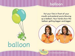 Learn how to sign Balloon in ASL - SigningTime Dictionary