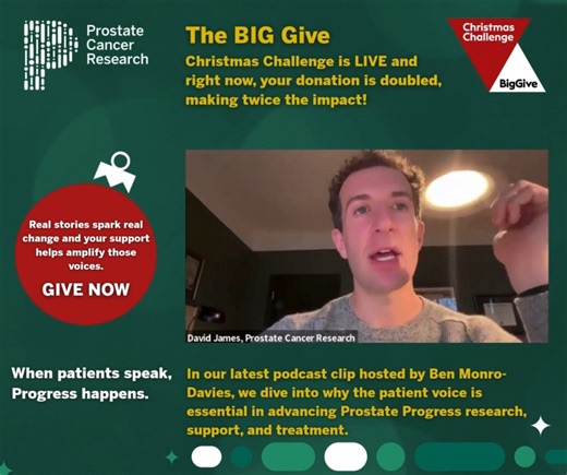 💙 This week, The Big Give Christmas Challenge is LIVE — and that means your gift is doubled! Every donation you make helps fund research, provide vital support, and give patients a platform to be heard. Their experiences can shape better care, stronger communities, and life-changing breakthroughs. 🎁 Donate today and your gift can change everything. 👉 Give Now: https://donate.biggive.org/campaign/a05WS000006FrOlYAK?utm_campaign=a05WS000006FrOlYAK-Social 📢 Why does patient voice matter? ✨ It g