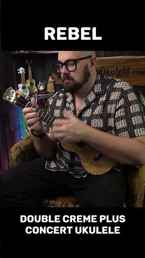 The Rebel Ukulele - Double Creme Plus Mango Deluxe Concert #ukulele