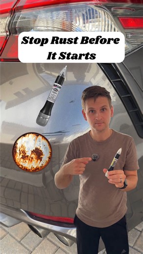 Kris Buchowicz on Instagram: "Using the @duplicolorauto touch-up pen to stop rust before it starts. Be honest... what scratch or chip on your car has been driving you crazy? Drop it below 👇 #duplicoloronamazon #mygarage #sponsored diymechanic touchuppaint rustprevention"