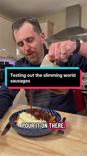 Testing out the slimming world caramelised onion sausages from Iceland Done on a proper sausage and mash… #foodtok #reviews #foodreviews #iceland #healthyfood