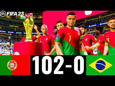 PORTUGAL 102-0 BRAZIL | FIFA WORLD CUP FINAL 2026 | #fifa23