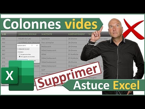 Supprimer facilement les lignes et colonnes vides