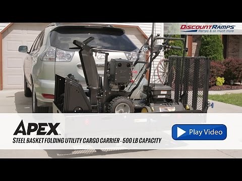 UC500-XL Steel Basket Folding Utility Cargo Carrier - 500 lb Capacity