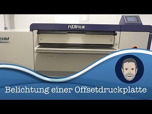 02_Offsetdruck: Belichtung einer Offsetdruckplatte