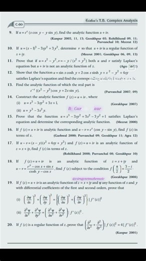 Practice Questions for CSIR UGC NET Mathematics #mathematic #jrf #csir #math #gateexam #nbhm #tifr