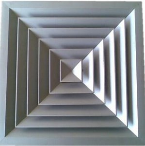 [Hot Item] Square Ceiling Air Diffuser Double Deflec
