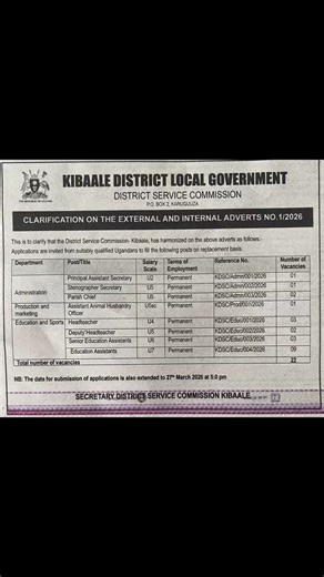 Local government jobs. See flyer for details. #creatorsearchinsights #fypシ゚ #fyppppppppppppppppppppppp #tiktokuganda🇺🇬🇺🇬🇺🇬 #foryoupage❤️❤️