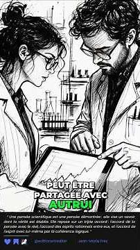 What are the three agreements that distinguish scientific thought from opinion?, Jean-Marie FREY