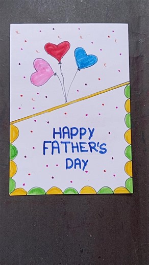 Don't miss 🎉 Father's Day / Happy father's day greeting card #shorts #fathersday