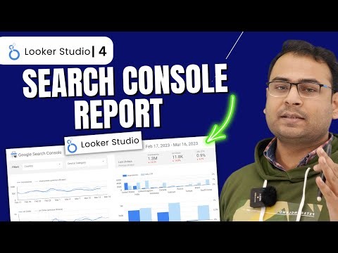 Creating Basic Google Search Console report in Looker Studio (in Hindi) | Looker Studio Course | #4