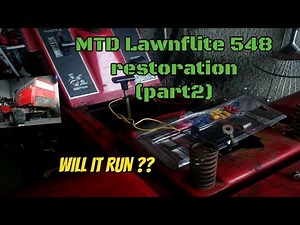 MTD Lawnflite 548 lawn tractor restoration (part2) (wiring)