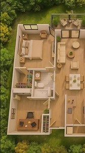 104K views · 1.3K reactions | Two Bedroom House | 3D Floor Plan...