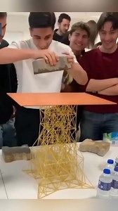114K views · 1.2K reactions | Students asked To Make Spaghetti Tower, Can it hold This Much Weight #viralreelsシ #fbreelsfypシ゚ #fbreels #viralvideoシ #movies | The Wise Man | Facebook