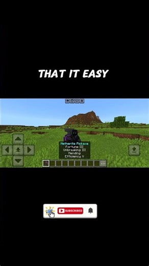 How to make a God pickaxe#minecraft #shorts