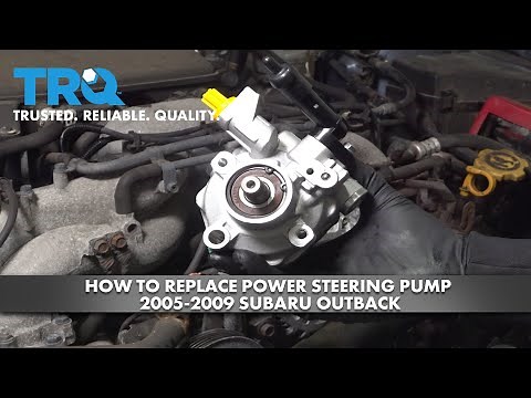 How to Replace Power Steering Pump 2005-2009 Subaru Outback
