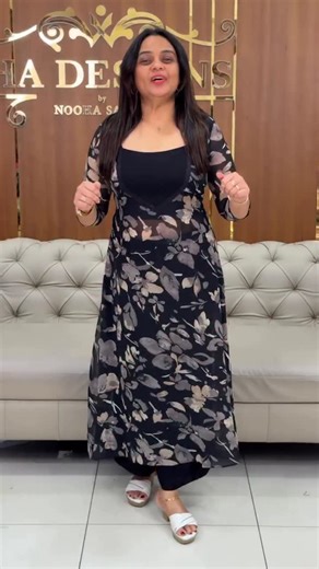 Iha designs | Wedding couture | Bridal studio on Instagram: "Printed georgette top and bottom collections for booking visits https://ihadesigns.in/products/printed-georgette-aline-top-and-botoom-iha-29662"