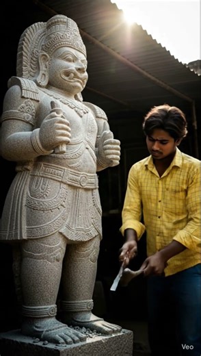 Village Stone Sculptor Art-21💐💐#shortvideo #Stone Carving #facts