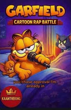 Cartoon Rap battle AI Round 2 Garfield vs Tom the Cat Garfield Rap 2