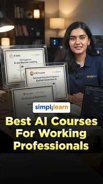 Best AI Courses for Working Professionals 2027 | Top IIT & Microsoft AI Certifications | Simplilearn