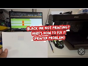 Epson Printer Not Printing Black Ink FIXED 2025 | Head Cleaning & Nozzle Check Tutorial