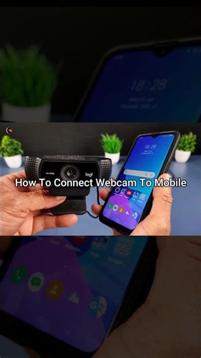 How to Connect Webcam to Mobile Phone Easily #shorts #tech #shortvideo #webcamtomobile