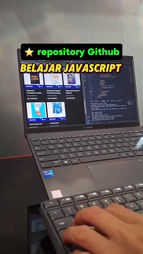 Sumber belajar bahasa Javascript 👇 1. github.com/getify/You-Dont-Know-JS Isinya book series seputar javascript, belajar dari hal yang paling mendasar, apa itu javascript, penulisan sintax, hingga beat practice cara penggunaannya. Semuanya lengkap dibahas disini. 2. github.com/denysdovhan/wtjs Kalau kamu pernah nemu keunikan dan keanehan perilaku Javascript, wajib cek repo yang satu ini. Banyak contoh-contoh yang diberikan dan penjelasannya lumayan detail. 3. github.com/ryanmcdermott/clean-code-